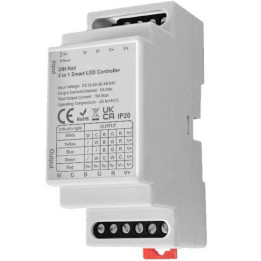 5in1 ZigBee DIN sliedes LED lentes kontrolieris, DC 12-54 V