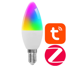E14 RGB + CCT ZigBee 3.0 TUYA spuldze