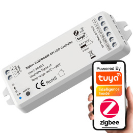 LED kontrolieris 5-24VDC RGB RGBW SPI RF + ZIGBEE TUYA