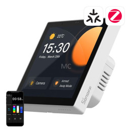 SONOFF NSPanel Pro viedās mājas vadības panelis (ar Zigbee un eWeLink-Remote Bluetooth centrmezglu) ar baltu rāmi