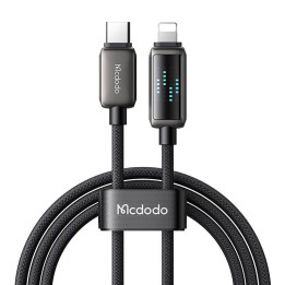 Mcdodo CA-2630 Кабель USB-C — Lightning, 36 Вт, светодиодный дисплей, 1,2 м