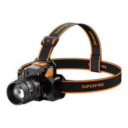Superfire HL58 luktura lukturītis, 350 lm, USB, 3 režīmi, 200 m