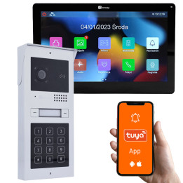 Genway F-C52V13C video durvju zvana komplekts 1-2 ģimenes 7" WiFi Tuya
