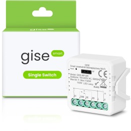 GISE Smart GSS-WF-DR – Tuya Wi-Fi bezpotenciāla releja modulis