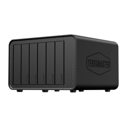 TERRAMASTER F6-424 NAS failu serveris ar Intel Celeron N95, 8 GB RAM, 6 nodalījumi