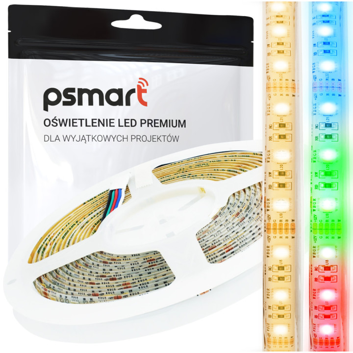 PSMART Taśma LED 12V RGBW 3000K 5050 IP65 60led/m 5m