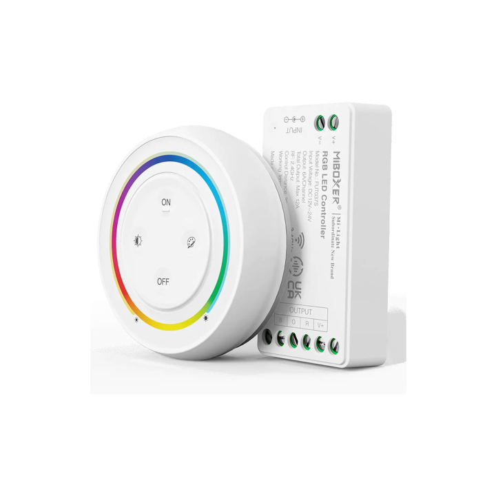 Vadības komplekts Remote + Controller RGB 12-24VDC 12A FUT037SA