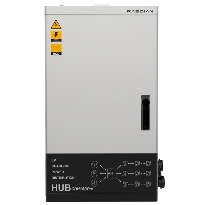 RAEDIAN RD-HUB-3P-160A шлюз умного дома – 160 А максимальный ток, 4G LTE сотовый шлюз для домашней автоматизации