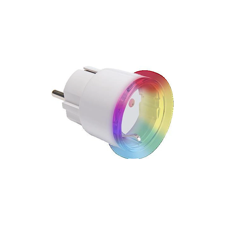 Shelly Wave Plug S Baltā viedā kontaktligzda – Zigbee, enerģijas uzraudzība, 16A, Schuko (Type F)