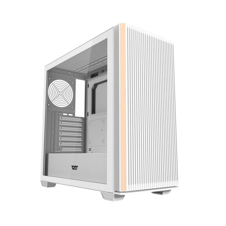 Darkflash DS900WS ATX datora korpuss bez ventilatoriem (balts)