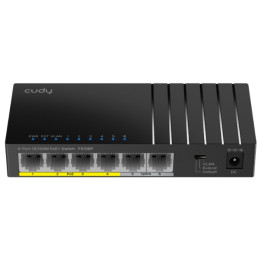 ПЕРЕКЛЮЧАТЕЛЬ POE FS106P 4 PRIEVADŲ + 2X UPLINK CUDY