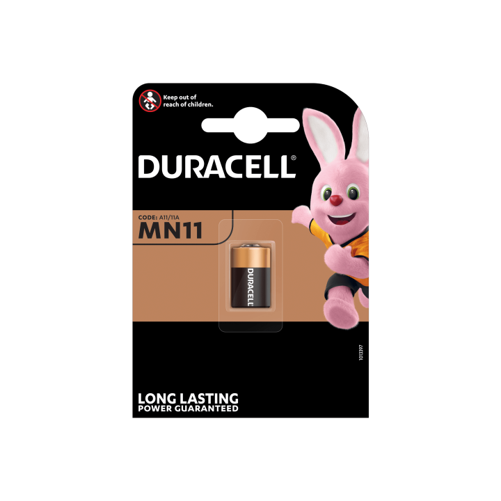 Duracell MN11 11A E11A GP-11A GP11A L1016 6V Alkaline Battery Key FOB drošības tālvadības pults