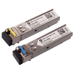 MikroTik HS-2733LC20D - Zestaw модуль BiDi SFP 1G/2,5G 20 км (2 шт.)