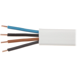 Elektriskais kabelis plakanais vads YDYp 450/750V 4x1.5mm2 ELEKTROKABELIS 100 metri