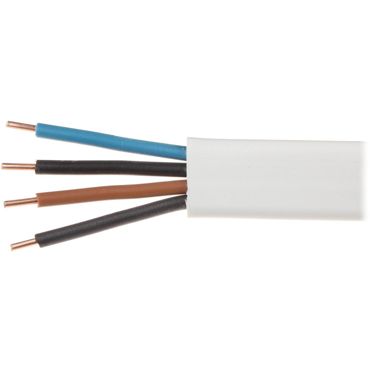 Elektriskais kabelis plakanais vads YDYp 450/750V 4x1.5mm2 ELEKTROKABELIS 100 metri