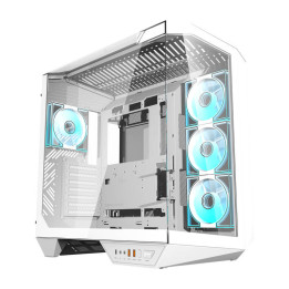 Darkflash DY470 datora korpuss (balts) + 4 ventilatori