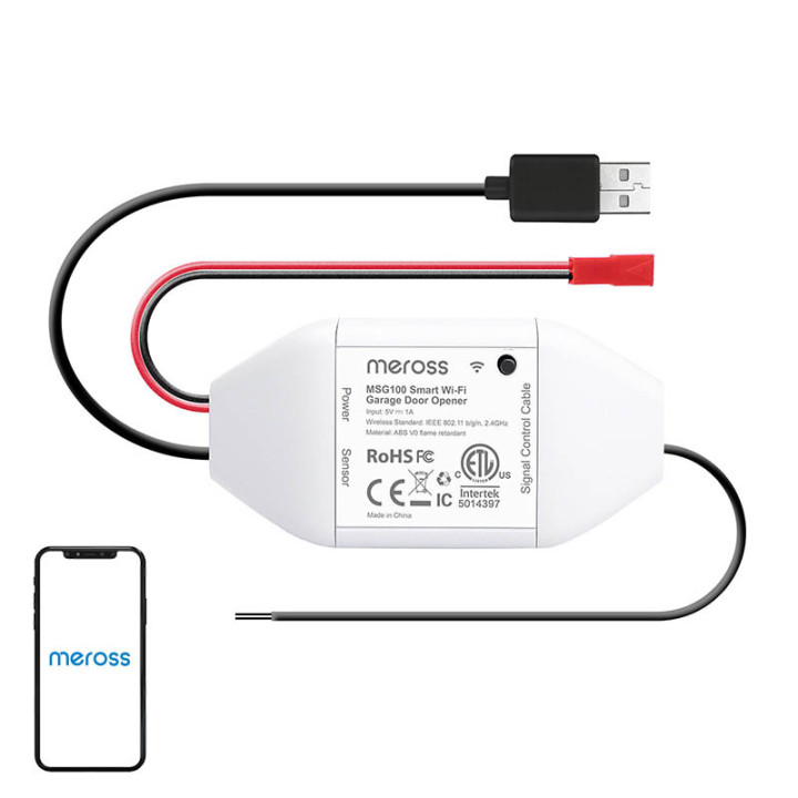 Meross MSG100HK viedais garāžas durvju slēdzis (HomeKit)