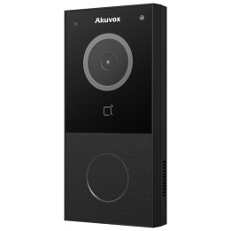 Akuvox E12W Outdoor Virsmas montāžas video durvju telefons, melns, WiFi