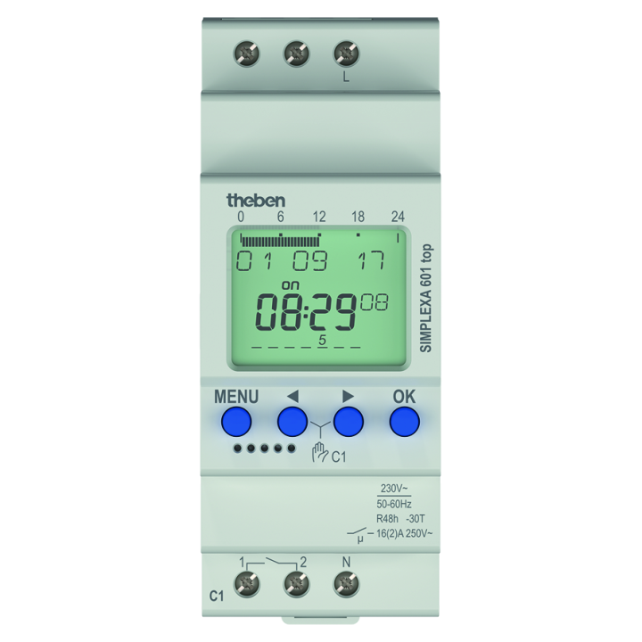 THEBEN CKN002 SIMPLEXA 601 24/7 таймер 1-канал 230V