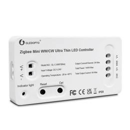 Ultra Mini kontrolieris LED WW/CW GL ZigBee HUE TUYA