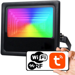 PSMART Smart Outdoor LED lampa RGBCCT 50W IP65 WiFi+RF TUYA