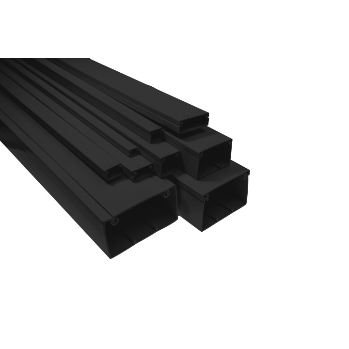 Kabeļu kanāls PAWBOL 17x15mm melns UV