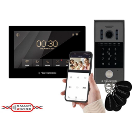 Revizoom RM-T273HD melns — video domofona komplekts ar kameru RC-212HD-CK1