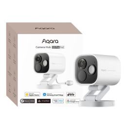 Aqara G5 Pro kameras centrmezgls PoE – āra viedās mājas vārteja ar Zigbee, Thread, Matter, HomeKit Secure Video, IP65, balts