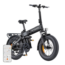 ENGWE PRO 3.0 BOOST 250 W 20 collu elektriskais velosipēds (melns)