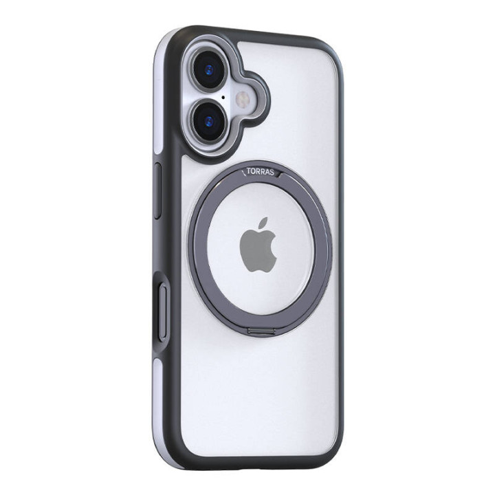 Torras Ostand R Fusion futrālis iPhone 16 Plus (melns)