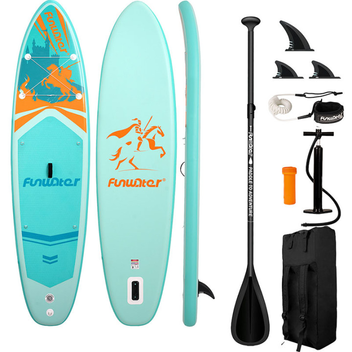FunWater SUP airēšanas dēlis SUPFW70A (tirkīzs)