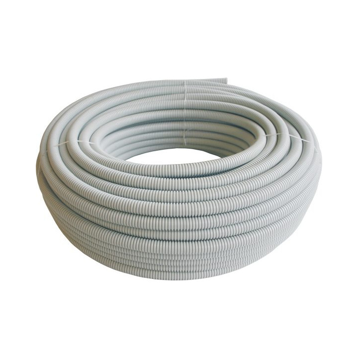 PIPELIFE CNE760 elastīga caurule 20 mm, 750N saspiešana, 50 m pelēka