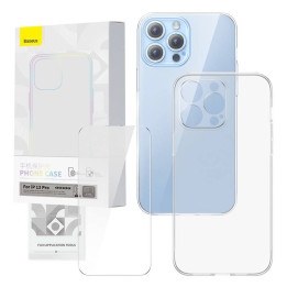 Комплект прозрачного корпуса и закаленного стекла Baseus Corning для iPhone 13 Pro