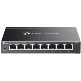 TP-Link Omada ES208G управляемый L2 гигабитный Ethernet коммутатор, 8 портов, черный