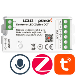 Psmart Mini CCT LED kontrolieris 5-24V 15A PX Series ZigBee TUYA