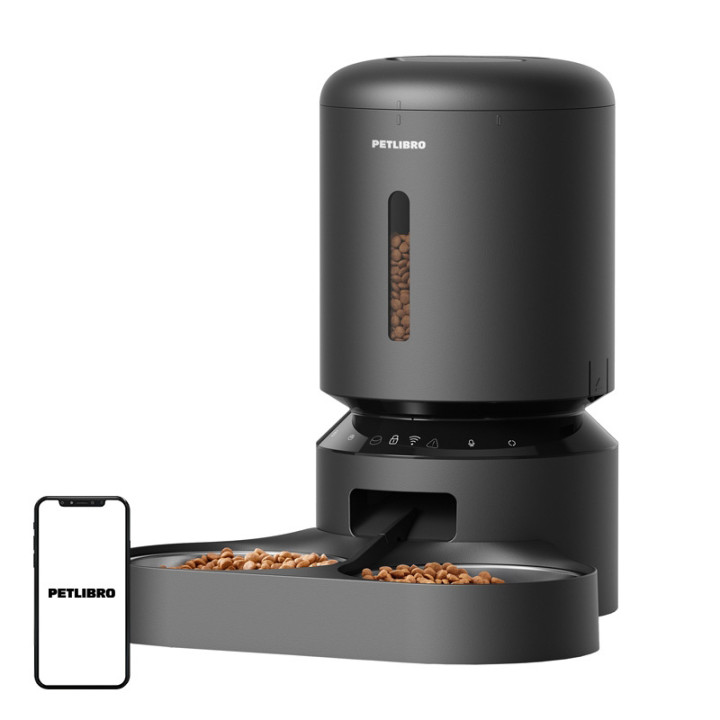Petlibro granātu pārtikas dozators ar dubultu bļodu, wifi, 5L (melns)