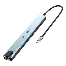 Dokstacija Blitzwolf BW-TH5 10in1 USB-C (sudraba)