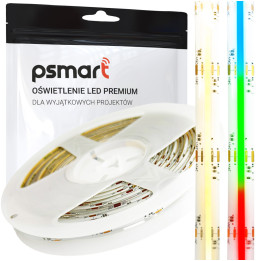 PSMART LED COB sloksne 24V RGB+CCT 3500-6500K 12mm IP65 840led/m 5m