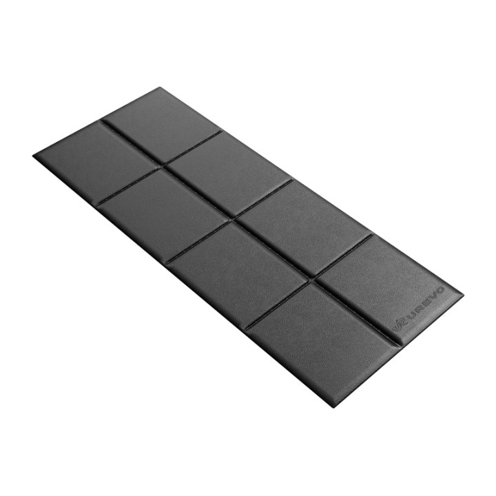 Urevo fitnesa aprīkojuma paklājiņš, 160 cm x 65 cm (melns)