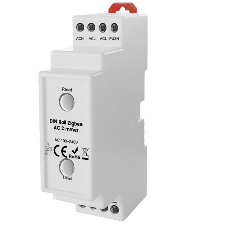 DIN RAIL DIMMER LED APGAISMOJUMS GL RF SĒRIJA 2.4GHz ZIGBEE HUE TUYA