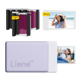 LIENE Pearl N200 Pro 2x3 collu portatīvais fotoprinteris (violeta)