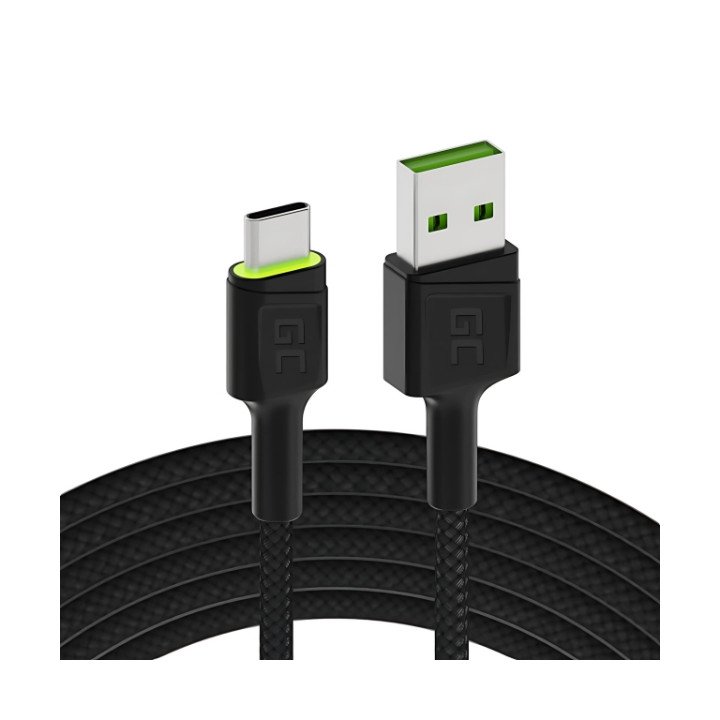 Green Cell KABGC13 USB-A/USB-C кабель 2м