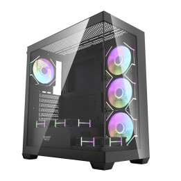 Darkflash DS900 datora korpuss (melns) + 7 ARGB ventilatori
