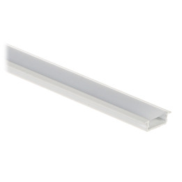 LED lentes profils PR-LED/RW/2M ieliekams 2m alumīnija kanāls ar pārsegu