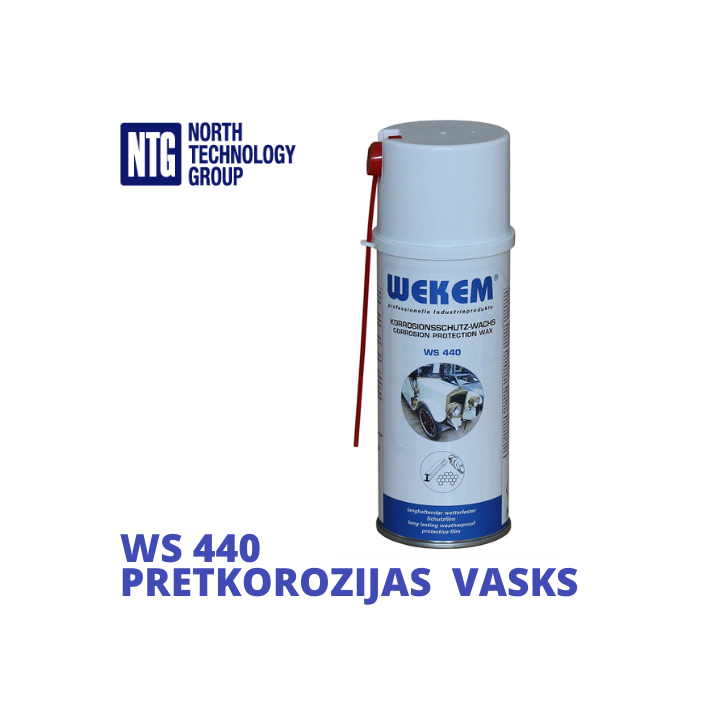 Wekem WS 440 korozijas aizsardzības vaska aerosols pret laikapstākļiem WS440 400 ml
