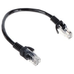 Патч-корд RJ45 0,2 м Черный RJ45/0.2-BLACK