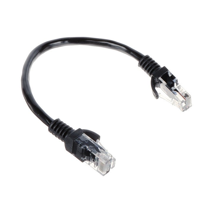 Патч-корд RJ45 0,2 м Черный RJ45/0.2-BLACK