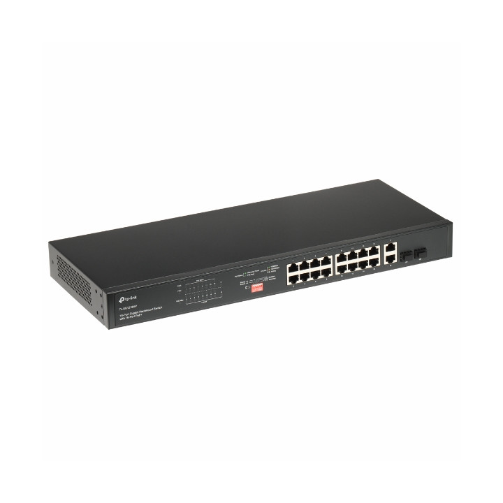 КОММУТАТОР POE TL-SG1218MP 16 PRIEVADŲ + 2X UPLINK + 2X SFP TP-LINK