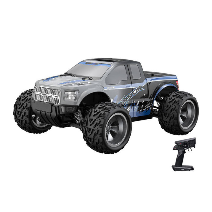 Tālvadības pults RC automašīna ar LED 1:18 Double Eagle (zils) Ford F-150 Raptor E338-003