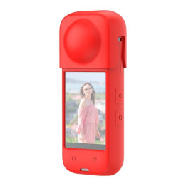 Silikona aizsargmaciņš PULUZ priekš Insta360 X4 (sarkans)